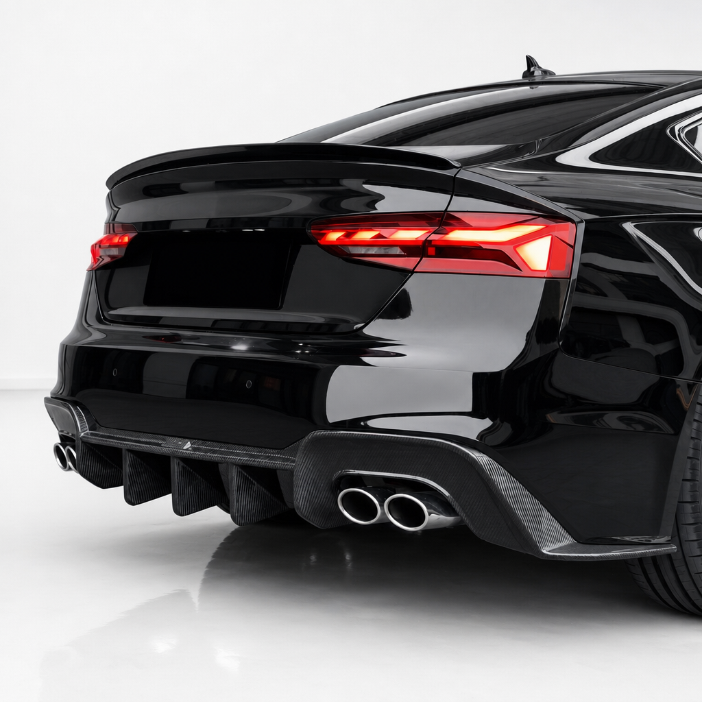 Audi A5/S5 B9.5 Difusor trasero de fibra de carbono