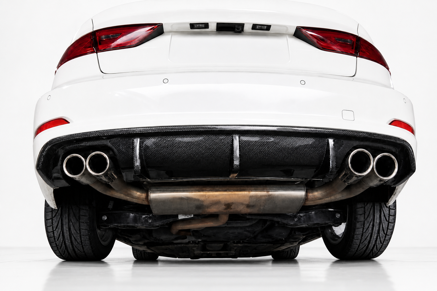 Audi A3 Sedan 8V Carbon Fiber Rear Diffuser