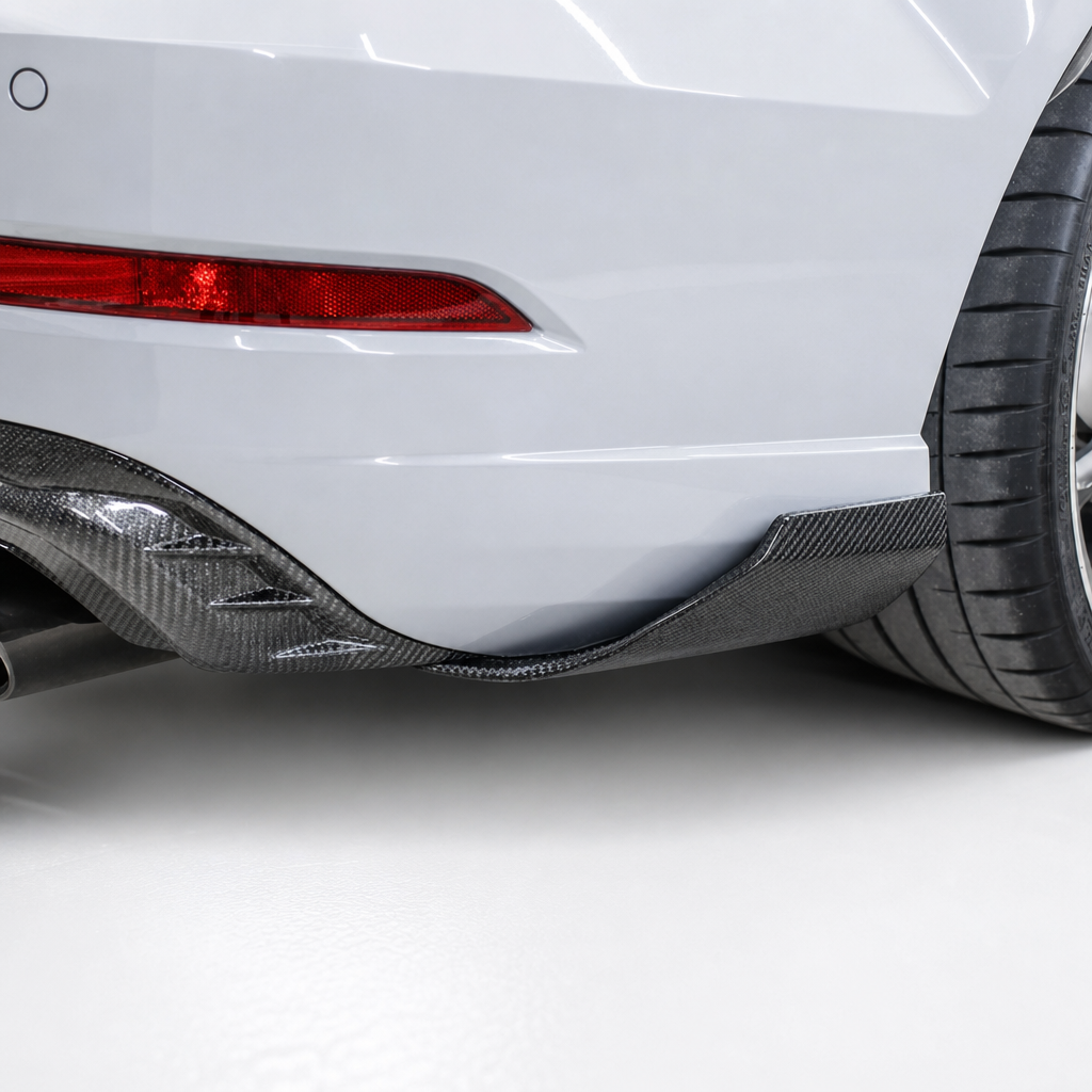Audi RS3 8V.5 Lames de Diffuseur Arrière en Fibre de Carbone