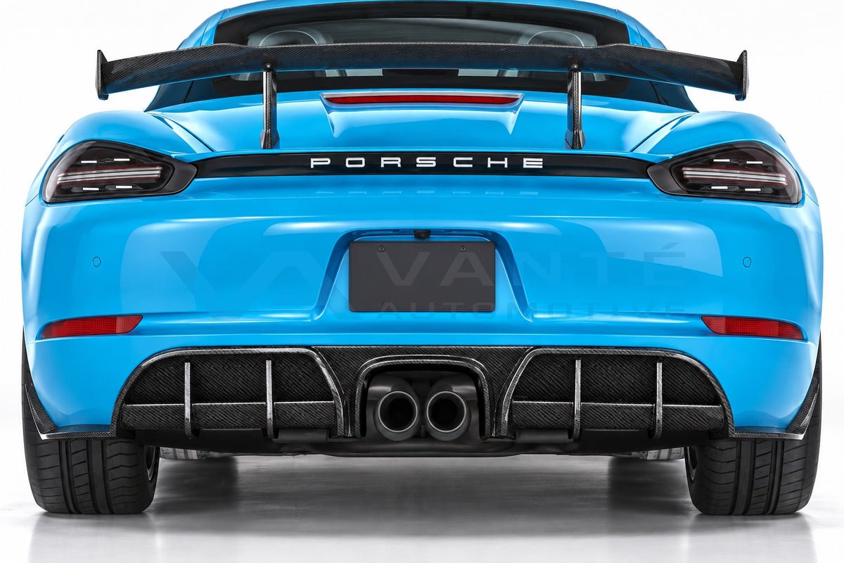 Porsche 718 Boxster/Cayman Carbon Fibre Rear Diffuser – image 3