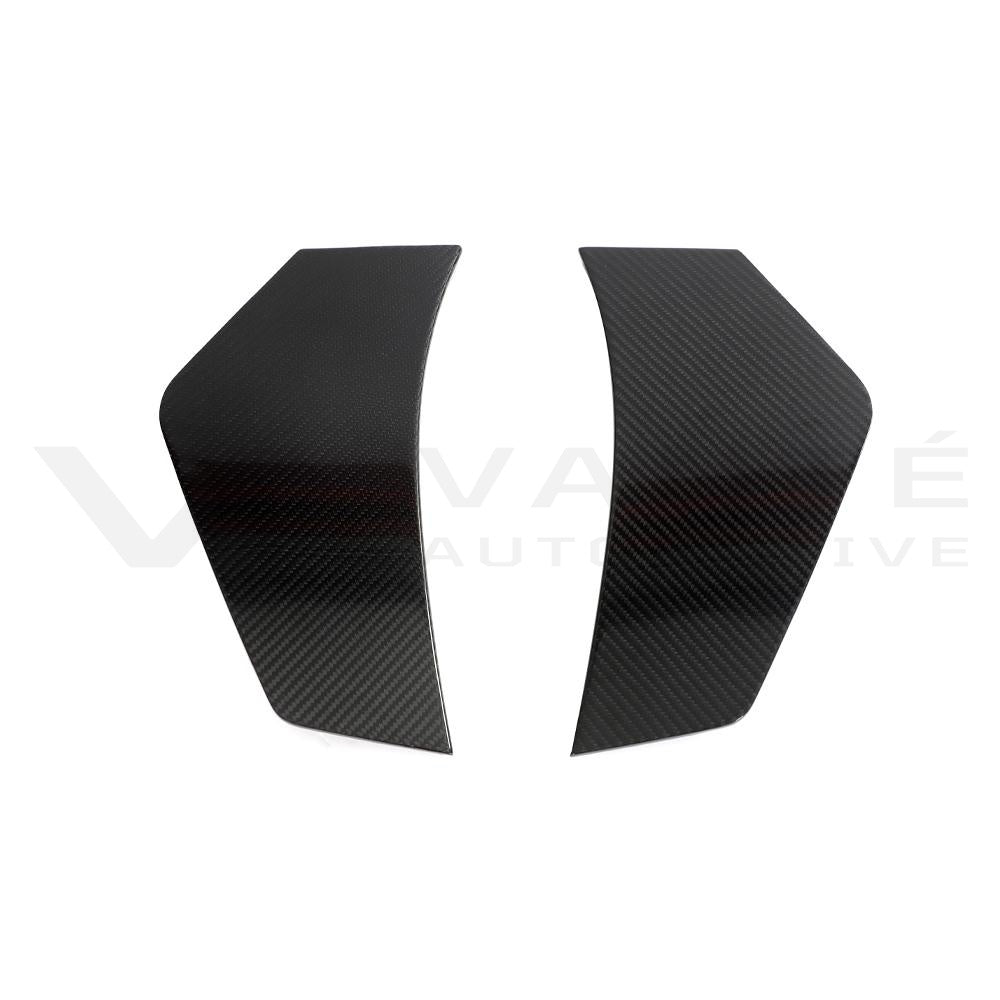 Audi R8 4S FL Carbon Fiber Rear Bumper Blades Fins