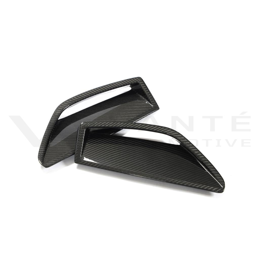 Audi RS6/RS7 C8 Ribetes Toma Parachoques Delantero de Fibra de Carbono