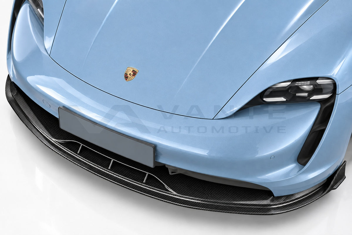 Porsche Taycan Carbon Fibre Front Lip – image 2