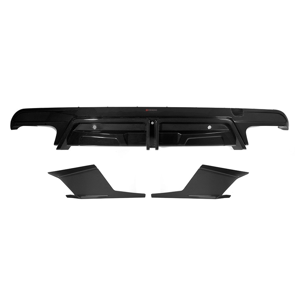 BMW X5M F95 Prepreg Carbon Fibre Rear Diffuser with Brake Light SOOQOO
