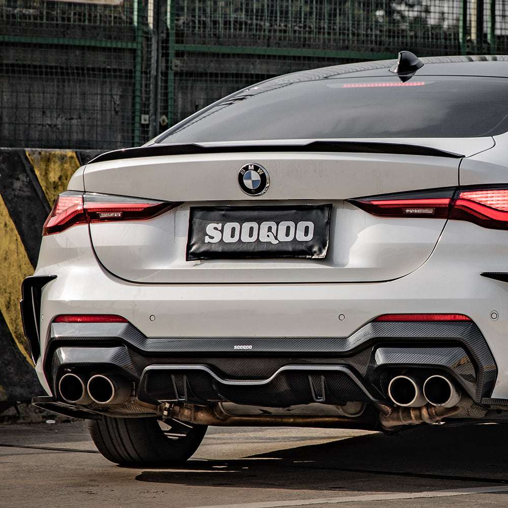 BMW 4 Series G22 Prepreg Carbon Fibre Rear Diffuser SOOQOO