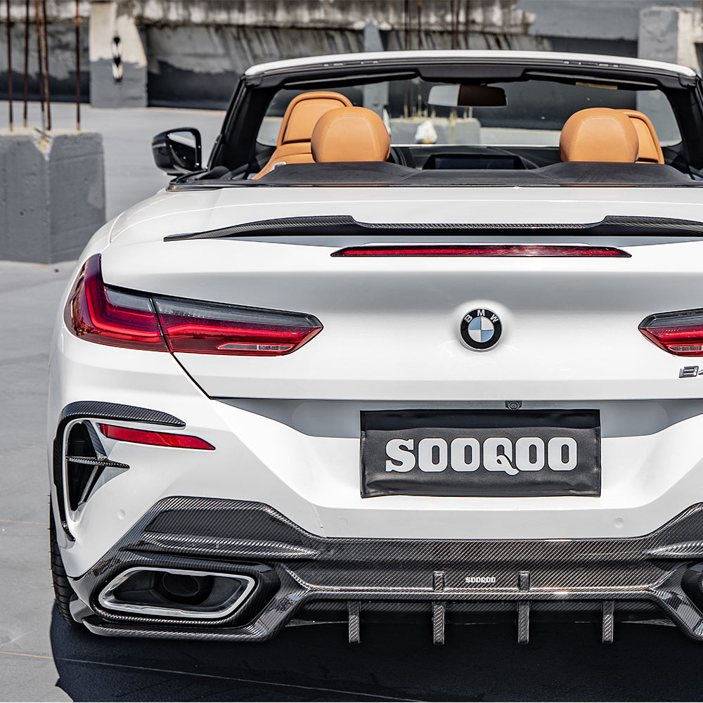 BMW 8 Series G14 Prepreg Carbon Fibre Rear Bumper Insert SOOQOO