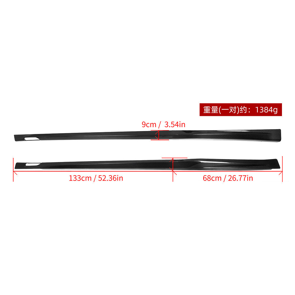 BMW X3M F97 & X4M F98 Prepreg Carbon Fibre Side Skirts SOOQOO