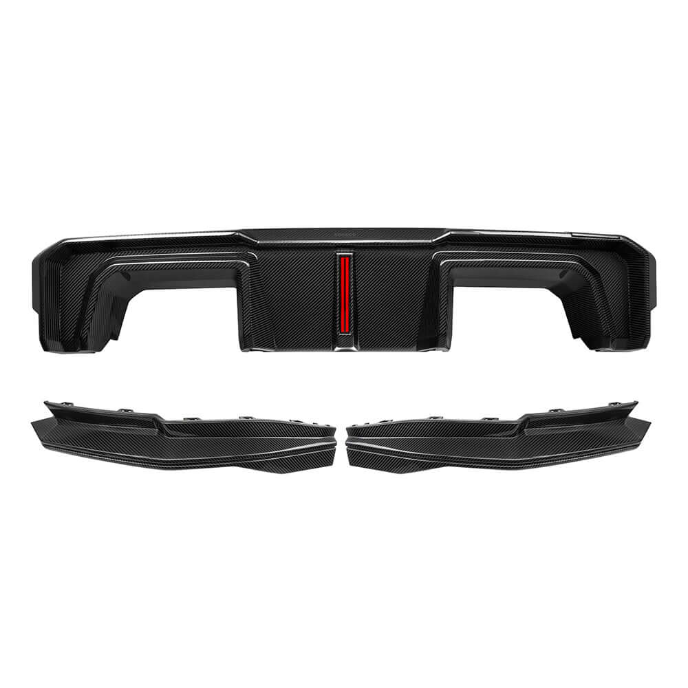 BMW M3 G80 Prepreg Carbon Fibre Rear Diffuser with Brake Light SOOQOO