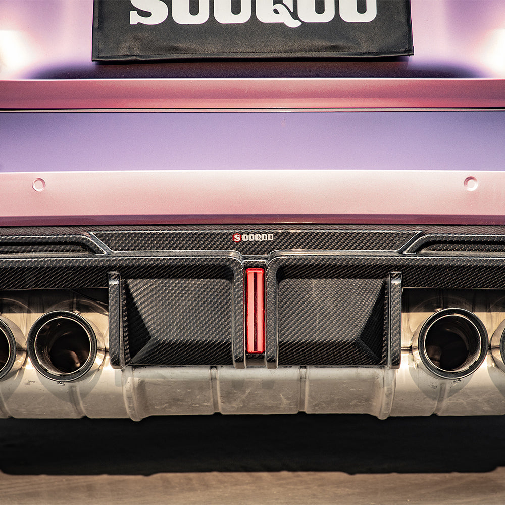 BMW M4 G82 Prepreg Carbon Fibre Rear Diffuser with Brake Light SOOQOO