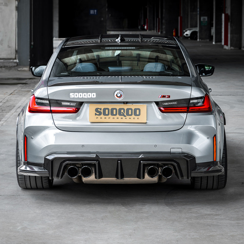 BMW M3 G80 G81 Prepreg Carbon Fibre Rear Diffuser SOOQOO