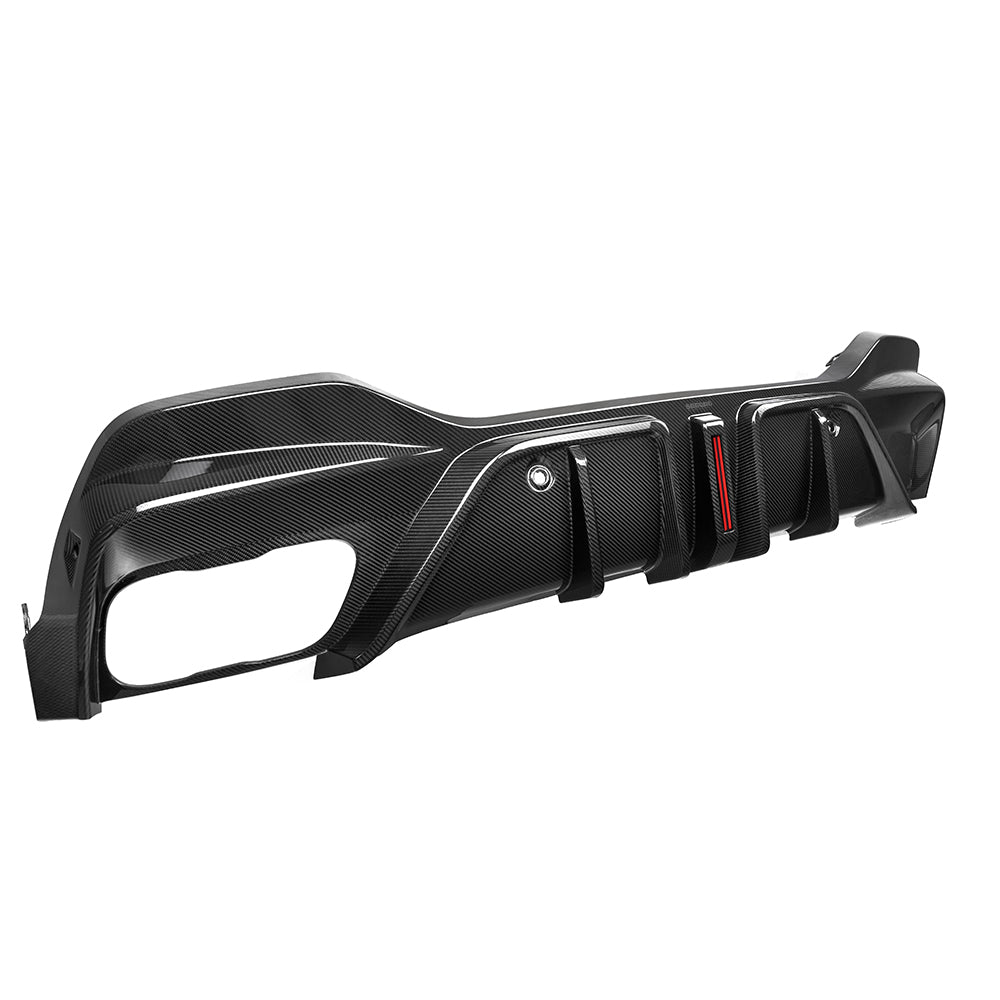 BMW X6 G06 Prepreg Carbon Fibre Rear Diffuser with Brake Light SOOQOO