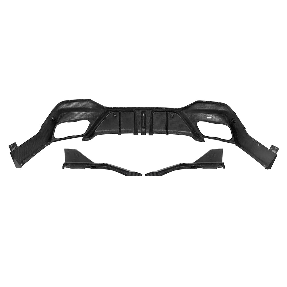 BMW X6 G06 Prepreg Carbon Fibre Rear Diffuser with Brake Light SOOQOO