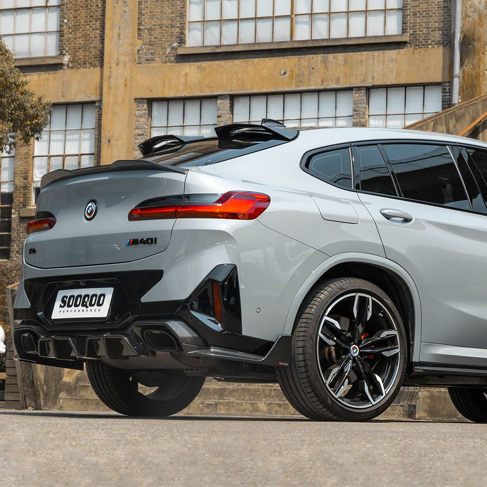 BMW X4 G02 LCI Prepreg Carbon Fibre Rear Diffuser with Brake Light SOOQOO