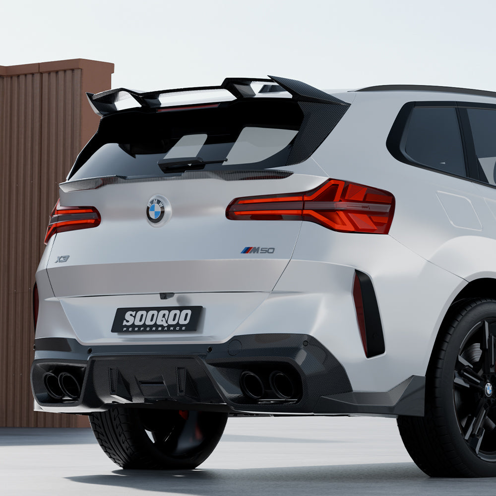 BMW X3 G45 Prepreg Carbon Fibre Rear Window Fins SOOQOO