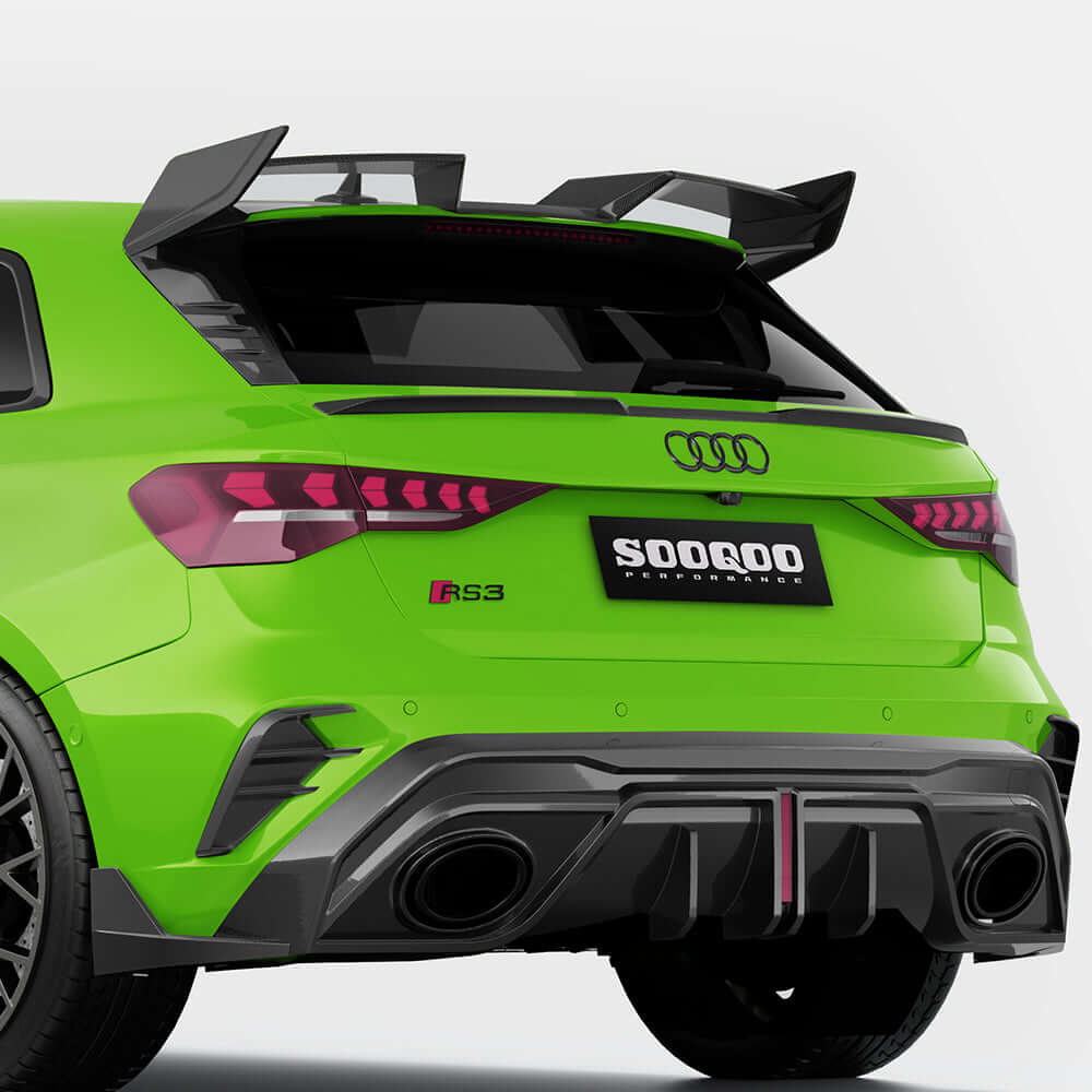 Audi RS3 Sportback 8Y Carbon Fibre Mid Rear Spoiler SOOQOO