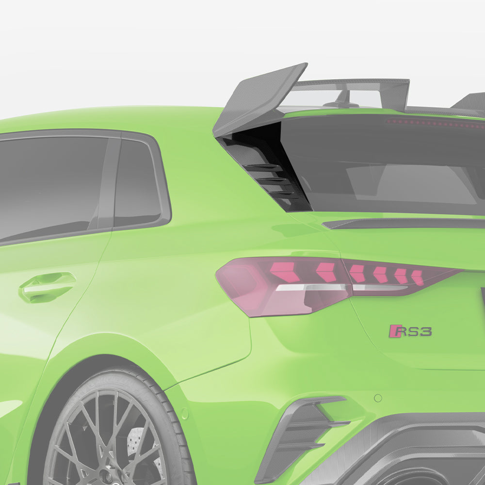 Audi A3/S3/RS3 8Y and 8Y.5 Rear Window Carbon Fibre Wing/Spoiler Trim SOOQOO