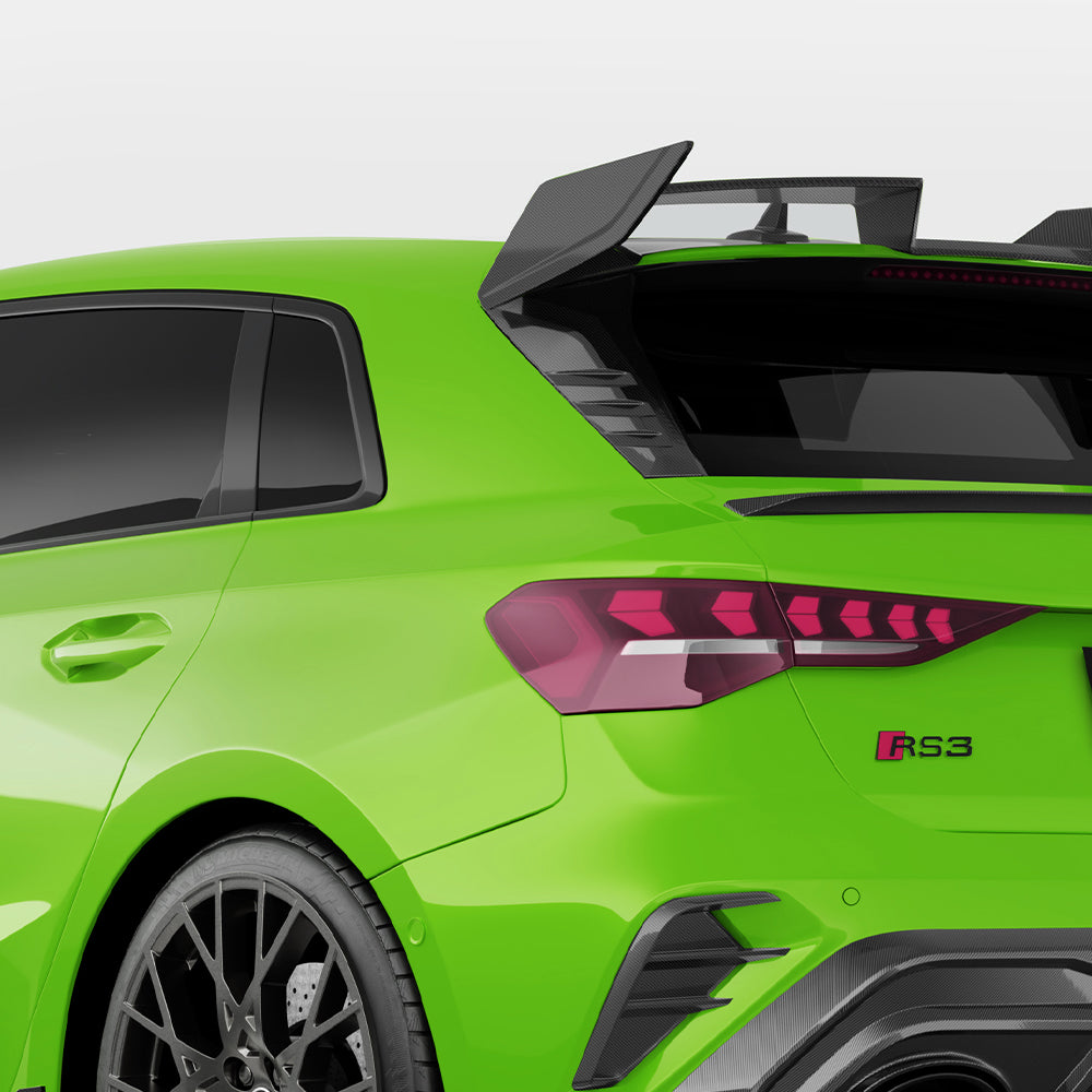 Audi A3/S3/RS3 8Y and 8Y.5 Rear Window Carbon Fibre Wing/Spoiler Trim SOOQOO