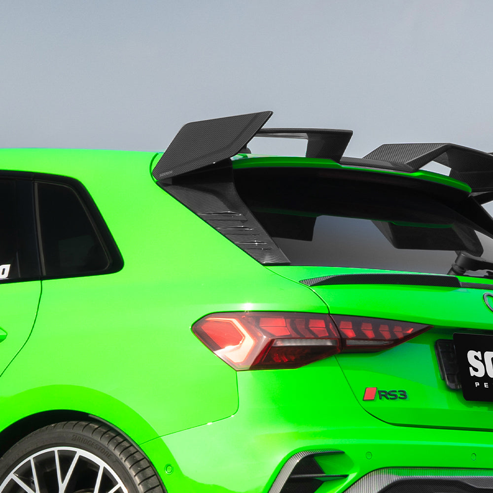 Audi A3/S3/RS3 8Y and 8Y.5 Rear Window Carbon Fibre Wing/Spoiler Trim SOOQOO