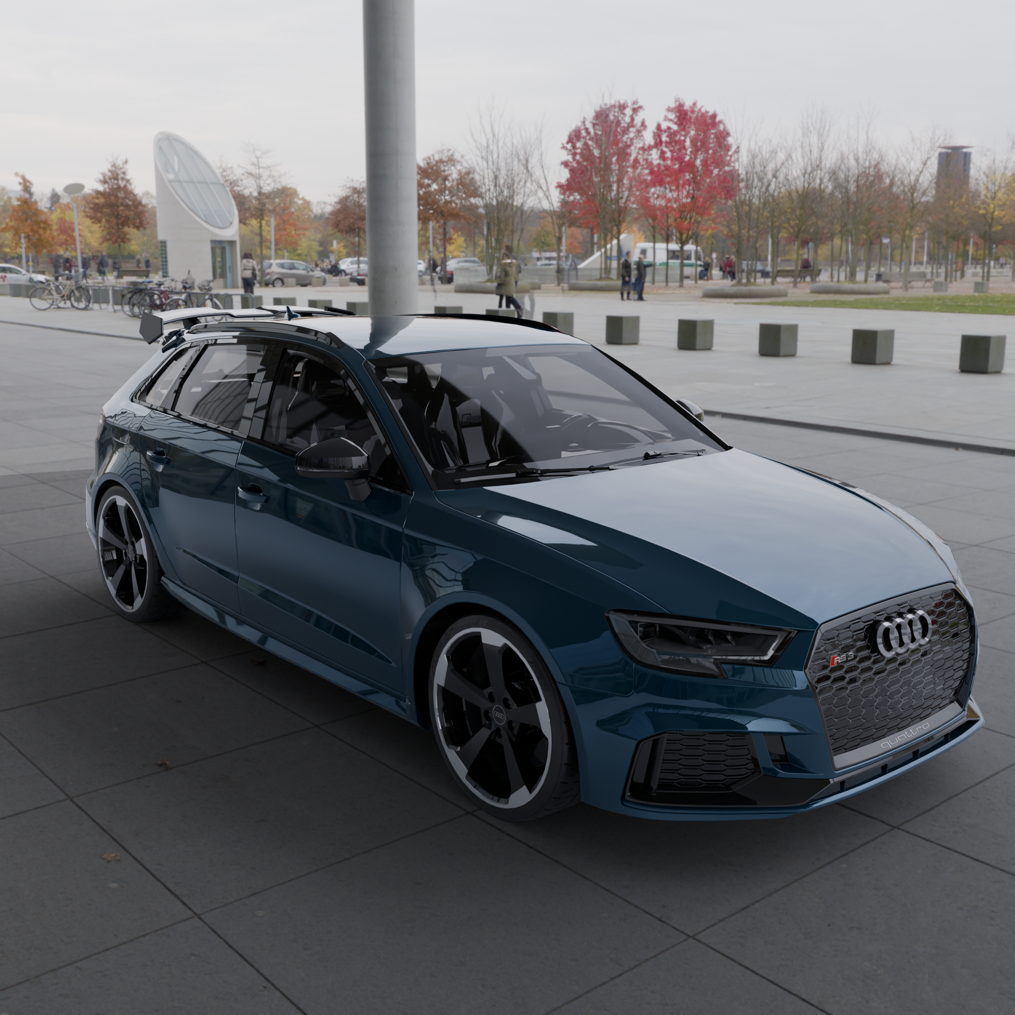 Audi A3/S3/RS3 8V Rear Wing Spoiler Carbon Fibre image 8