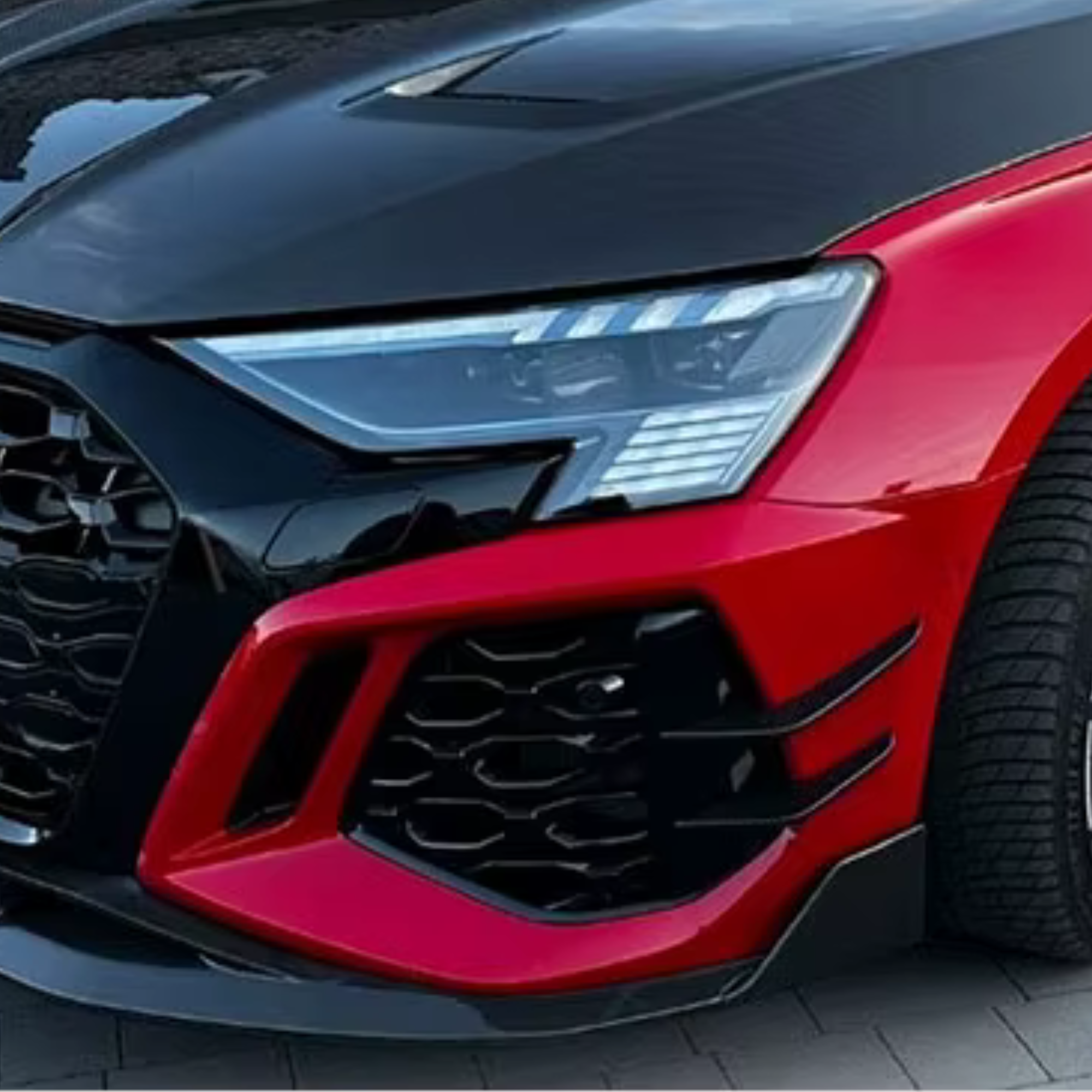 Audi RS3 8Y 2021+ Carbon Fiber Front Canards/Wings image 2