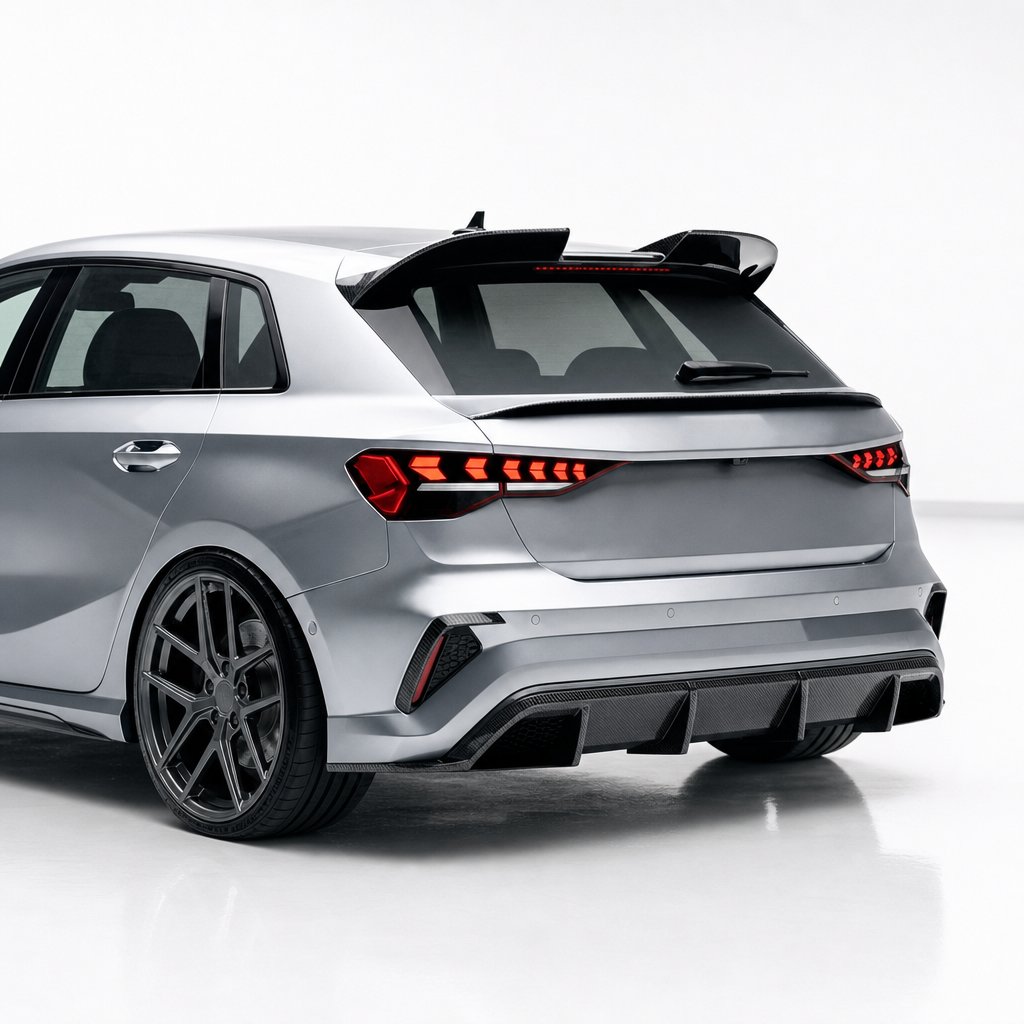Audi A3/S3/RS3 8Y Kohlefaser-Heckflügel OEM