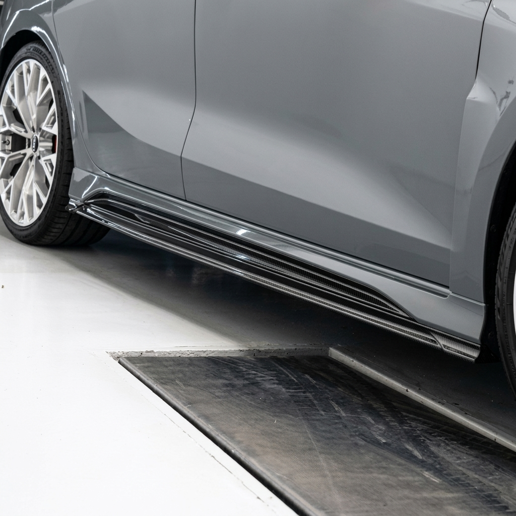 Audi RS3 8Y Carbon Fibre Side Skirts V2 Replacement image 5