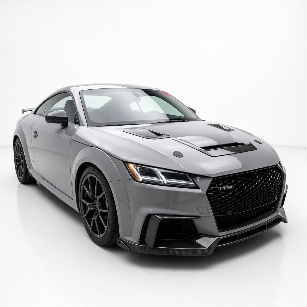 Audi TTRS 8S Carbon Fiber Front Fog Light Cover Splitter Canards