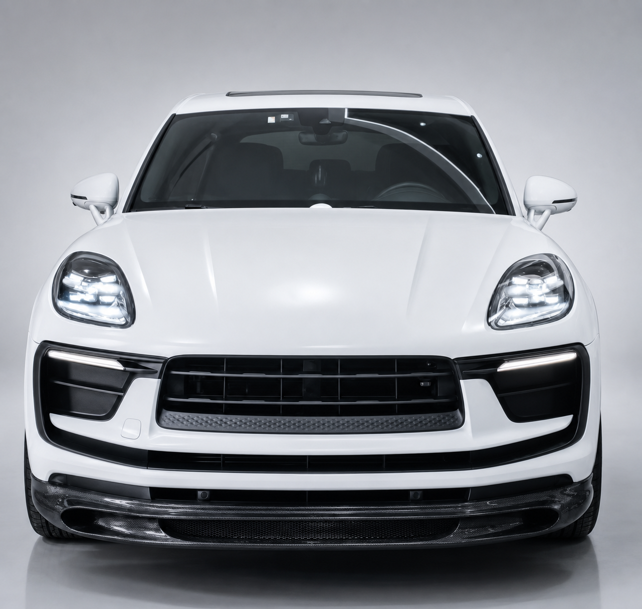 Porsche Macan 95B.3 Dry Carbon Fibre Front Bumper Lip Splitters