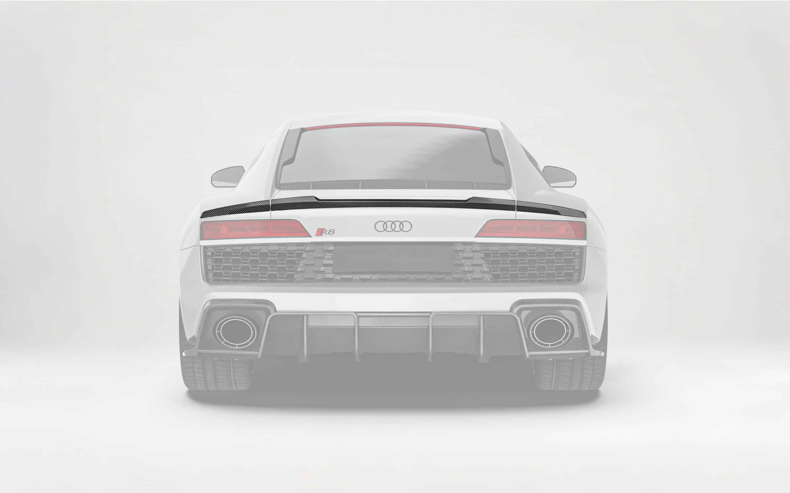 Audi R8 Mk2.5 Carbon Fibre Rear Spoiler - lightweight aerodynamic upgrade for Type 4S facelift
