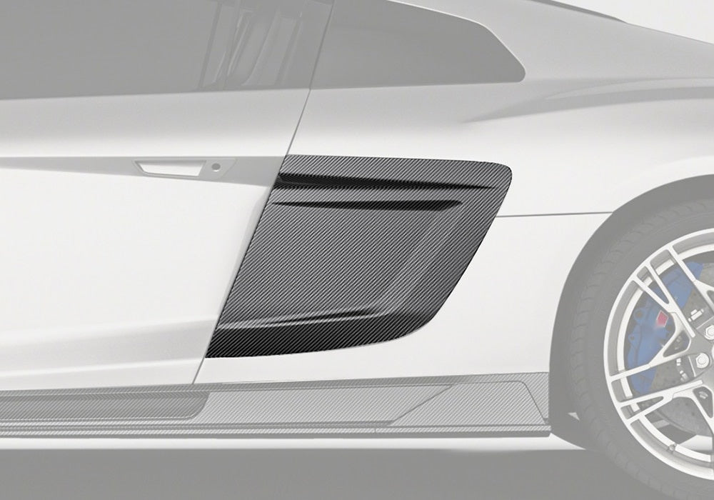 Audi R8 Mk2.5 Carbon Fibre Side Blades - lightweight aerodynamic body upgrade