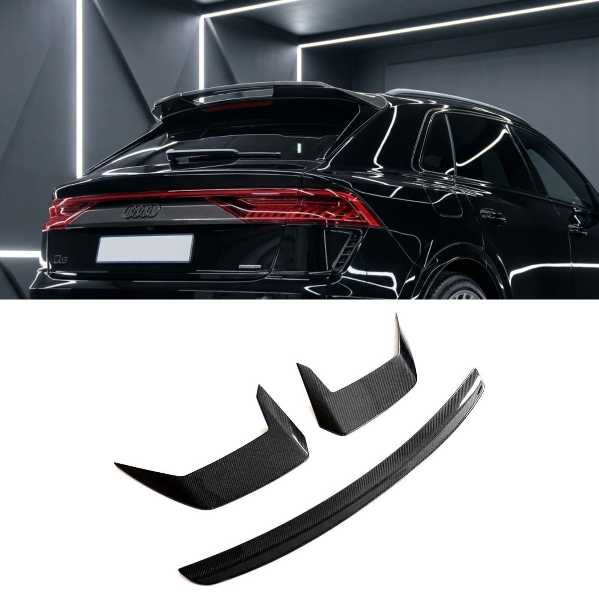Audi RSQ8 4M Carbon Fiber Rear Wing Spoiler