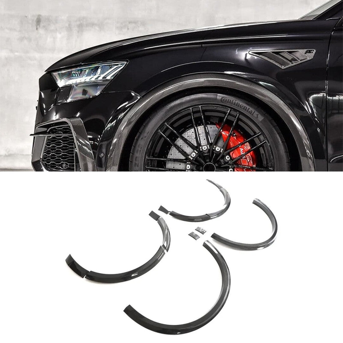 Audi RSQ8 4M Carbon Fiber Wheel Arch Trims