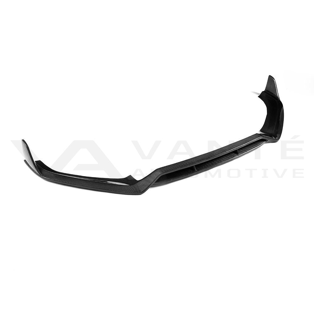Divisor de labio de parachoques delantero de fibra de carbono para Audi A4 S-Line/S4 B9 S-Line