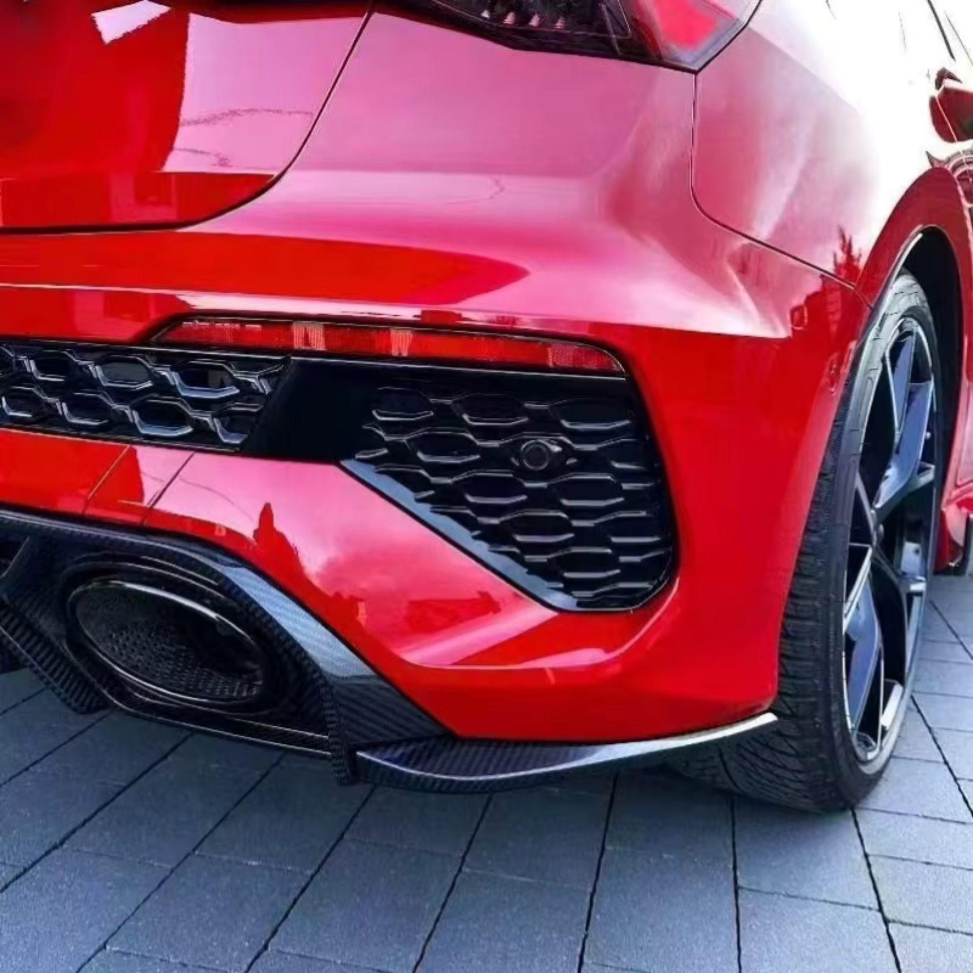 Audi RS3 8Y 2021+ Carbon Fiber Rear Diffuser Kit V2 image 2