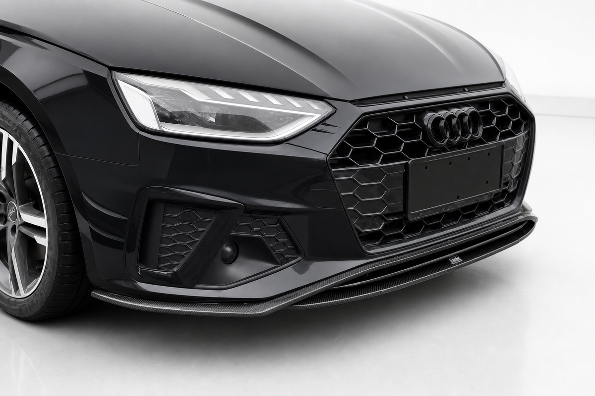 Audi A5 S-Line/S5 B9.5 Labio frontal de fibra de carbono seco