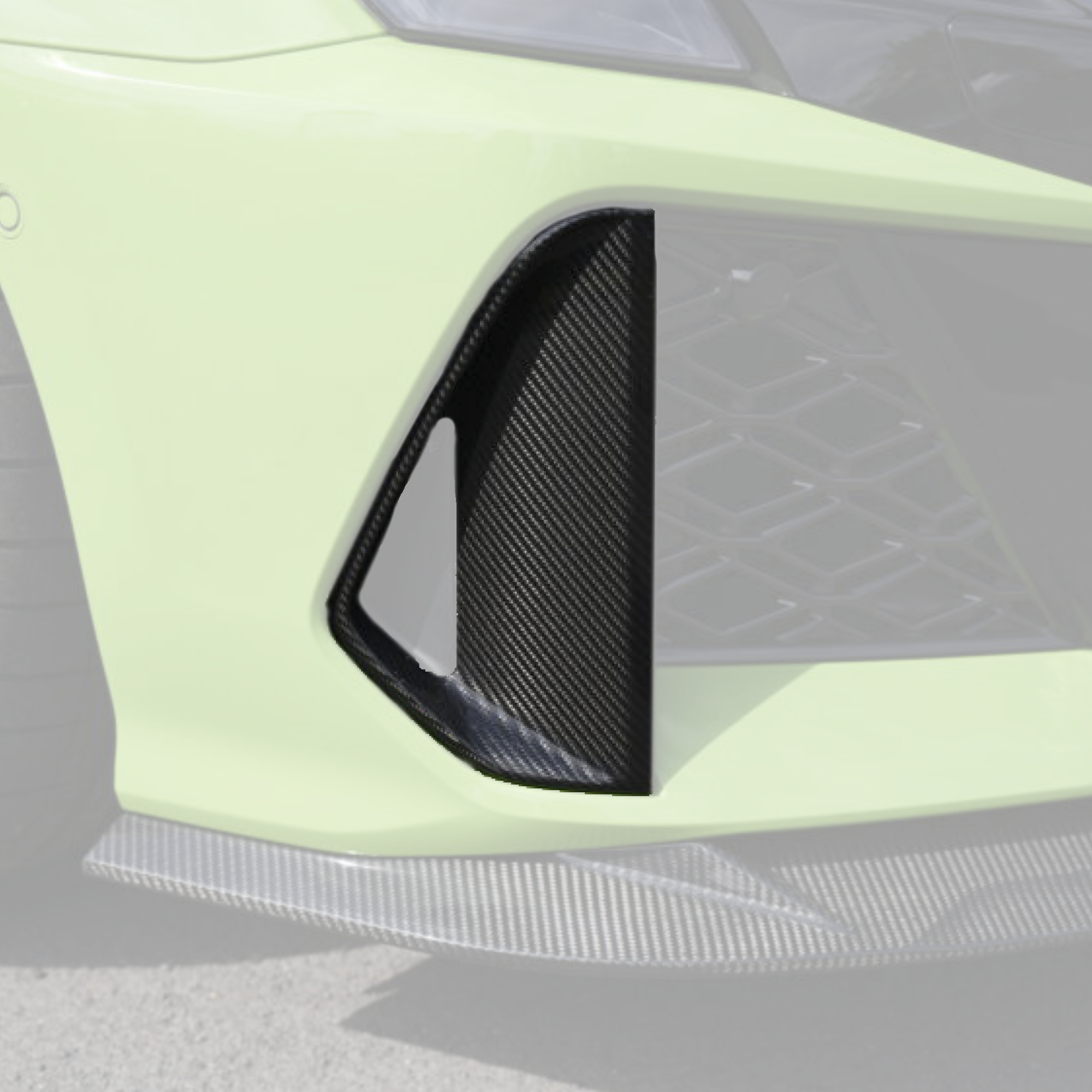 Audi RS3 8Y.5 Carbon Fiber Front Bumper Inlet Ducts Replacement image 2