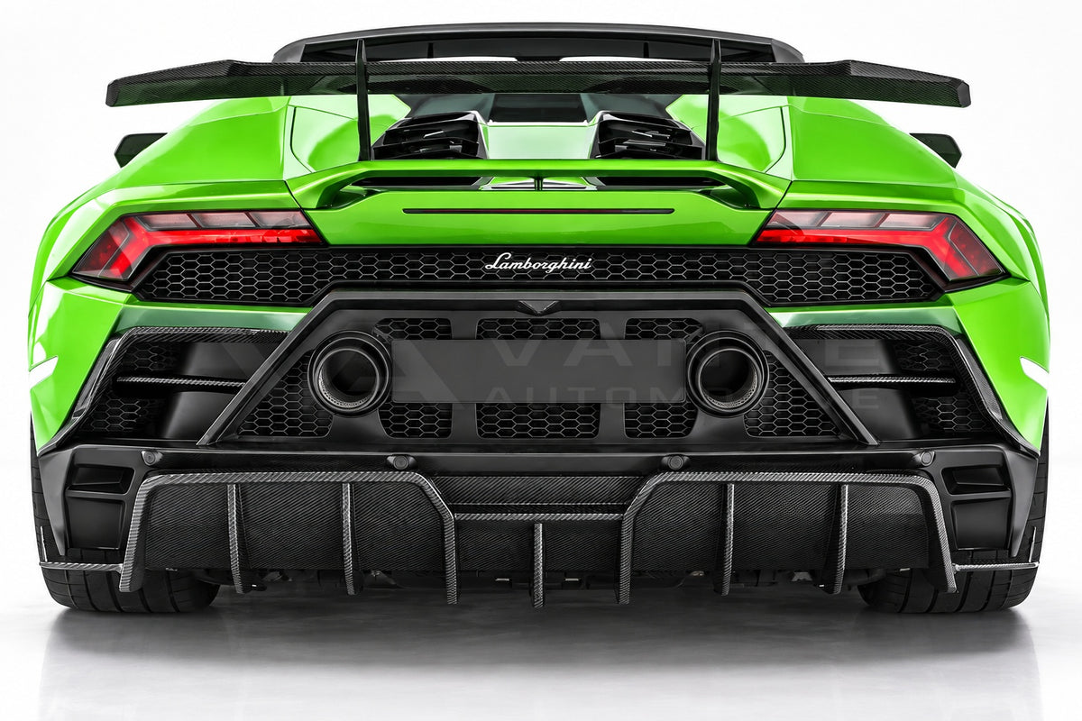 Lamborghini Huracan Evo Carbon Fibre Rear Bumper Trims – image 3