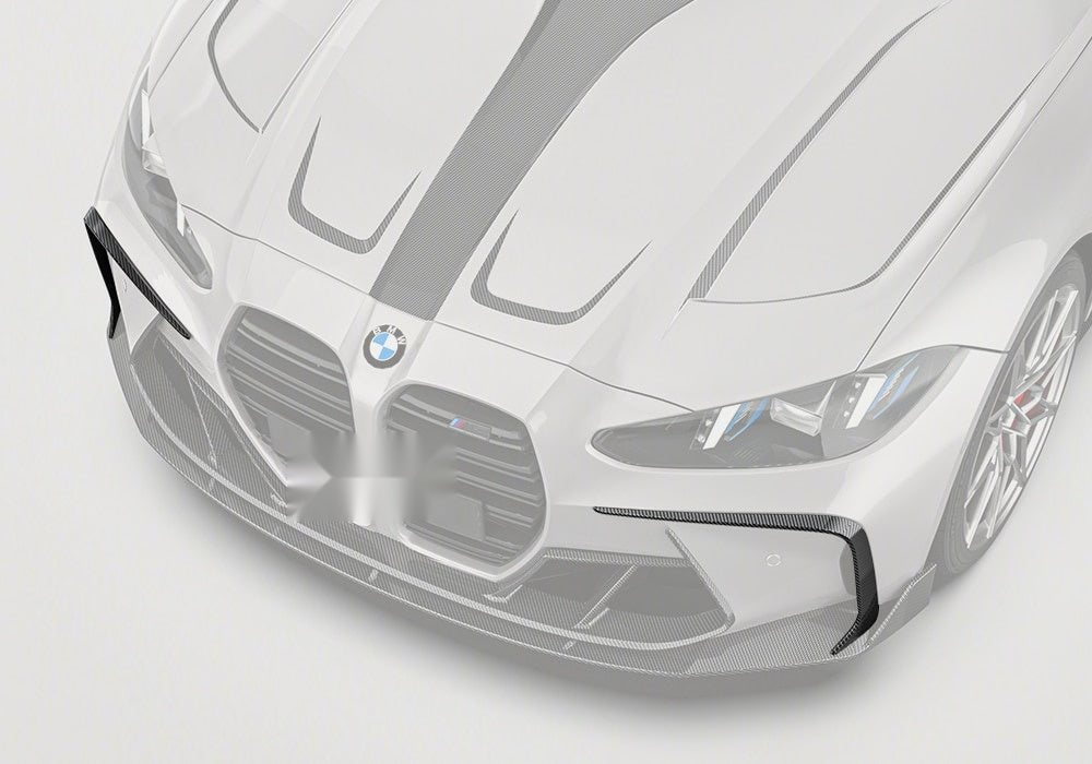 BMW M3 G80 Carbon Fibre Front Canards - race-inspired aerodynamic styling upgrade