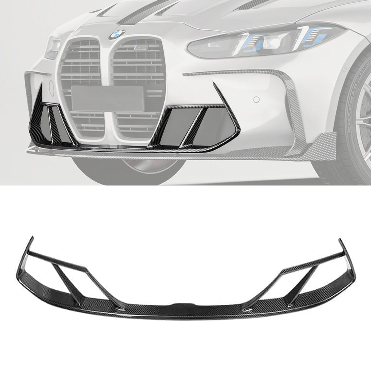 BMW M3 G80 Carbon Fibre Front Vent Trim - precision-engineered track-inspired upgrade