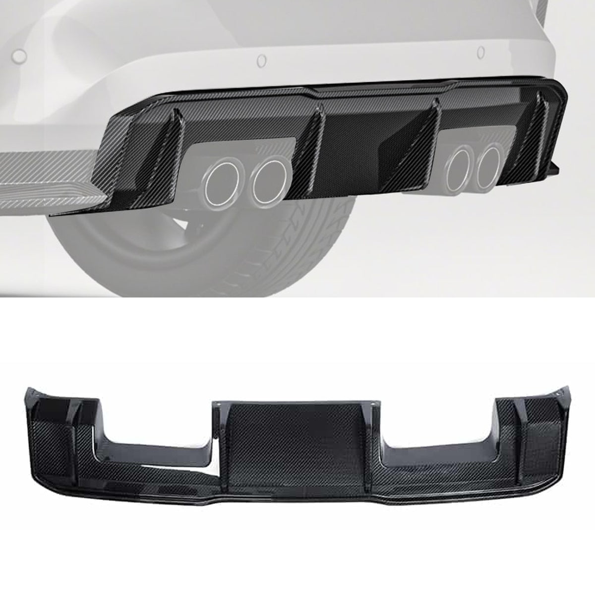 BMW M3 G80 Carbon Fibre Rear Diffuser - race-inspired aero styling upgrade