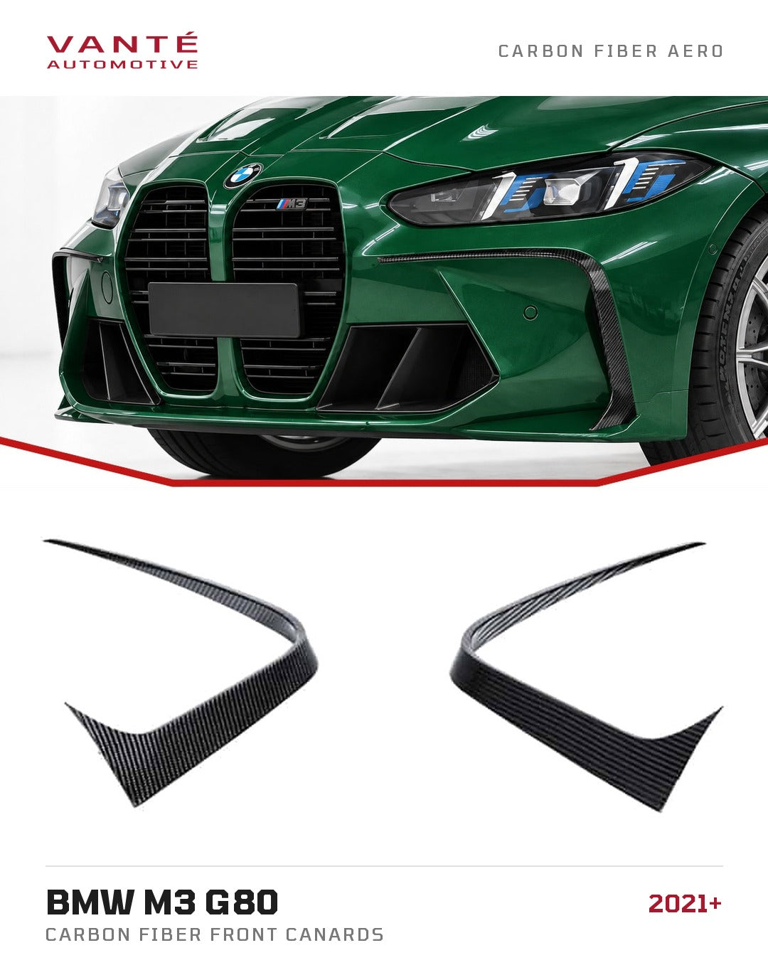 BMW M3 G80 Carbon Fibre Front Canards