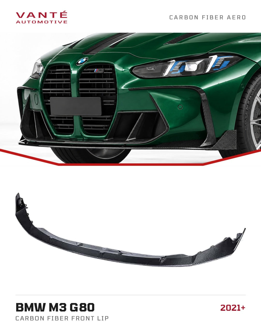 BMW M3 G80 Carbon Fibre Front Lip