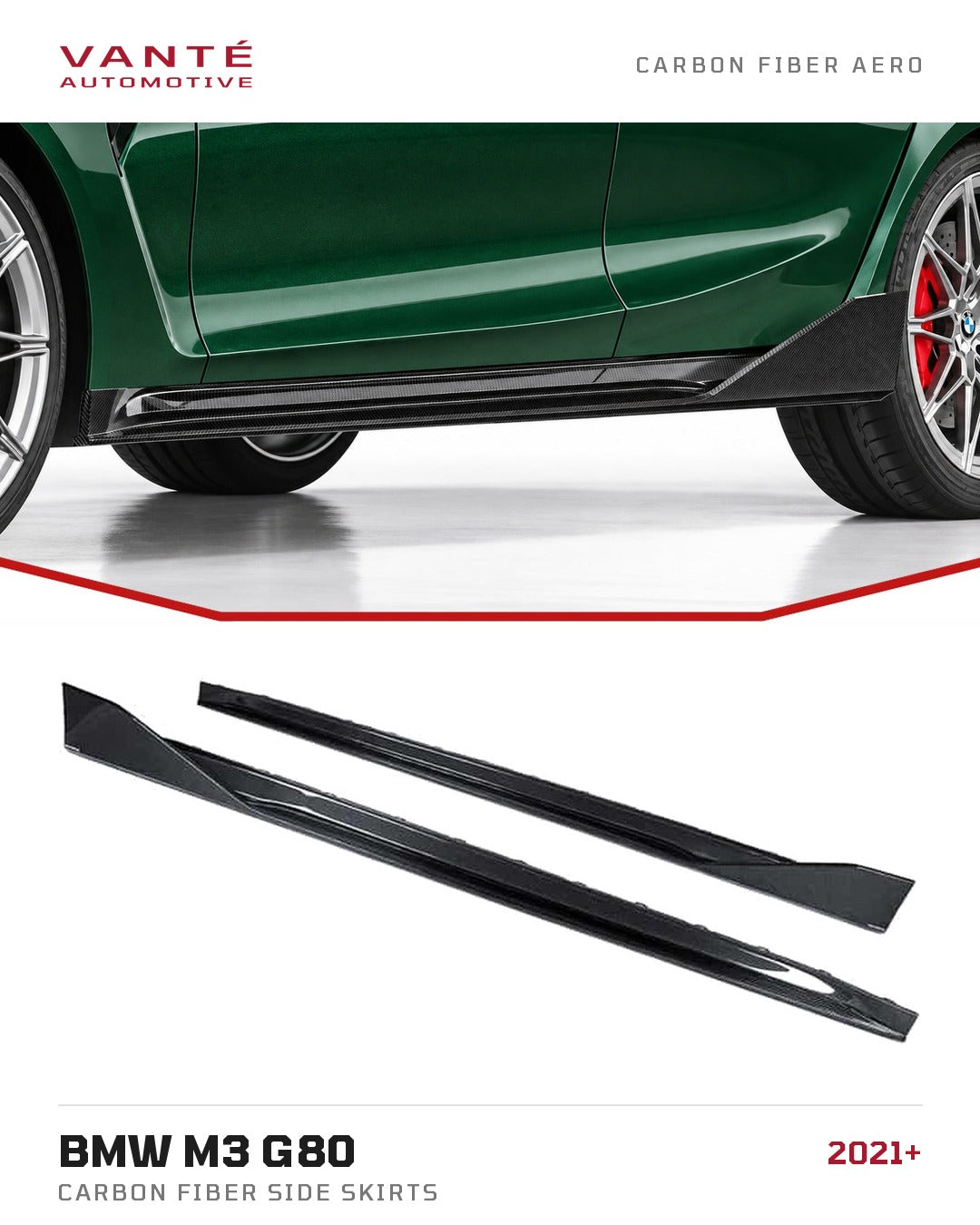 BMW M3 G80 Carbon Fibre Side Skirts