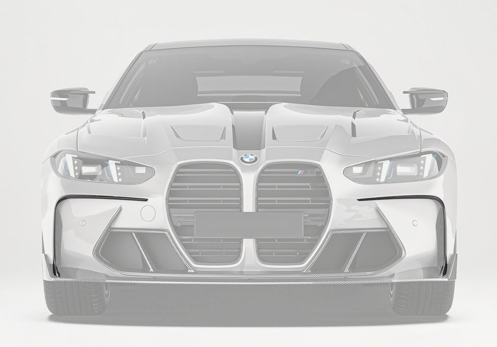 BMW M4 G82 G83 Carbon Fibre Front Canards - race-inspired aerodynamic styling upgrade