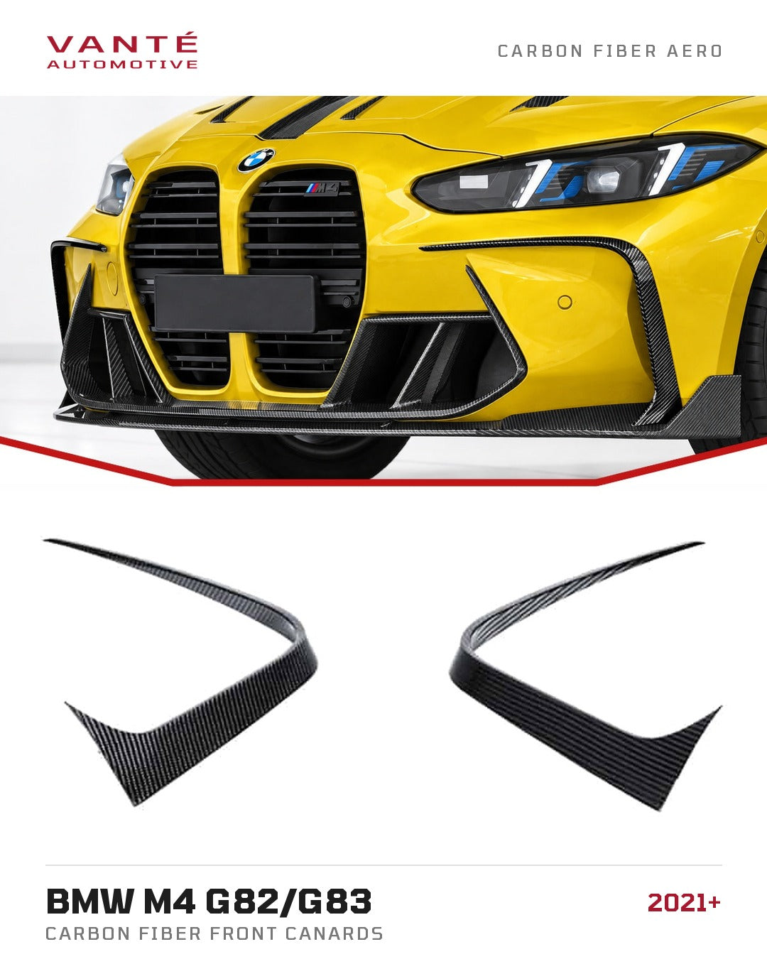 BMW M4 G82/G83 Carbon Fibre Front Canards