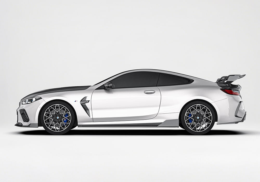 BMW M8 F91 F92 F93 Carbon Fibre Aero Kit - full body upgrade with front lip, side skirts, diffuser and spoiler