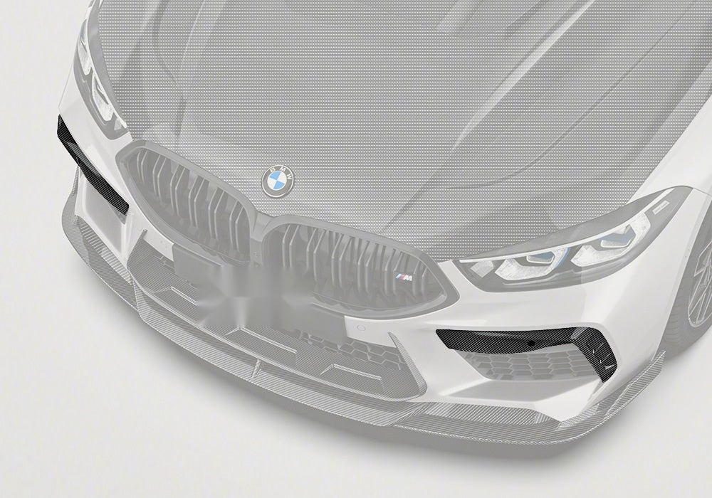 BMW M8 F91 F92 F93 Carbon Fibre Front Canards - race-inspired aerodynamic upgrade