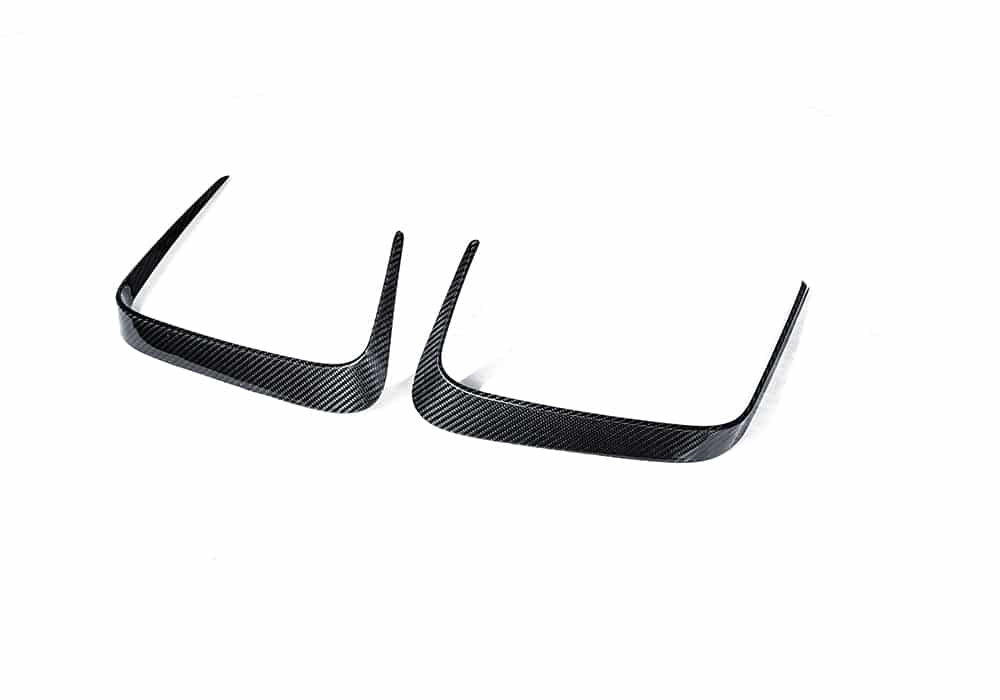 BMW M8 F91 F92 F93 Carbon Fibre Rear Canards - race-inspired aerodynamic rear bumper upgrade