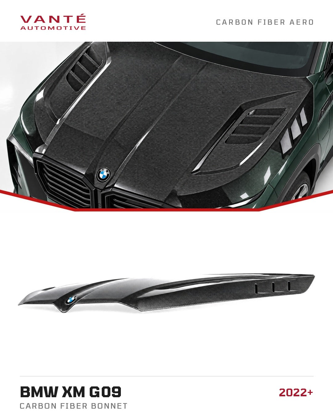 BMW XM G09 Carbon Fibre Bonnet