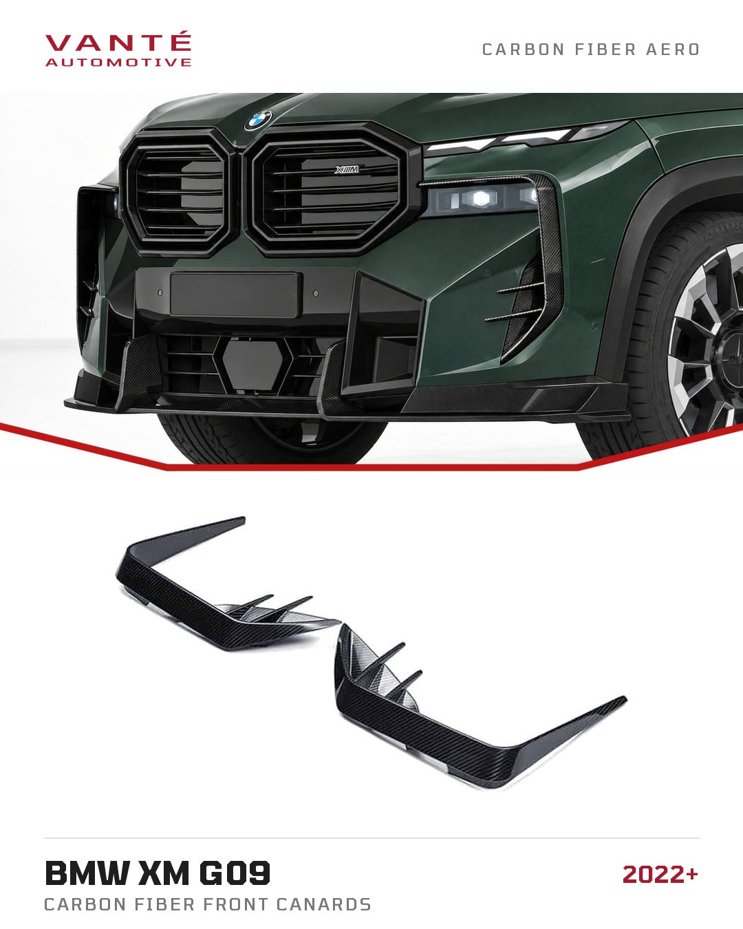 BMW XM G09 Carbon Fibre Front Canards